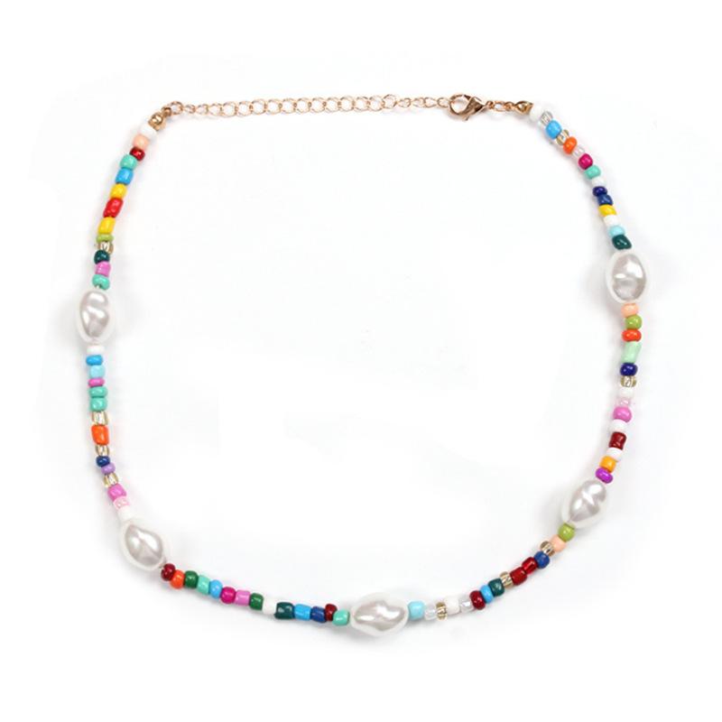 Garnet Flower Feminine Temperament Tassel Punk Individually Wrapped Geometric Purple Ball Chain Necklace