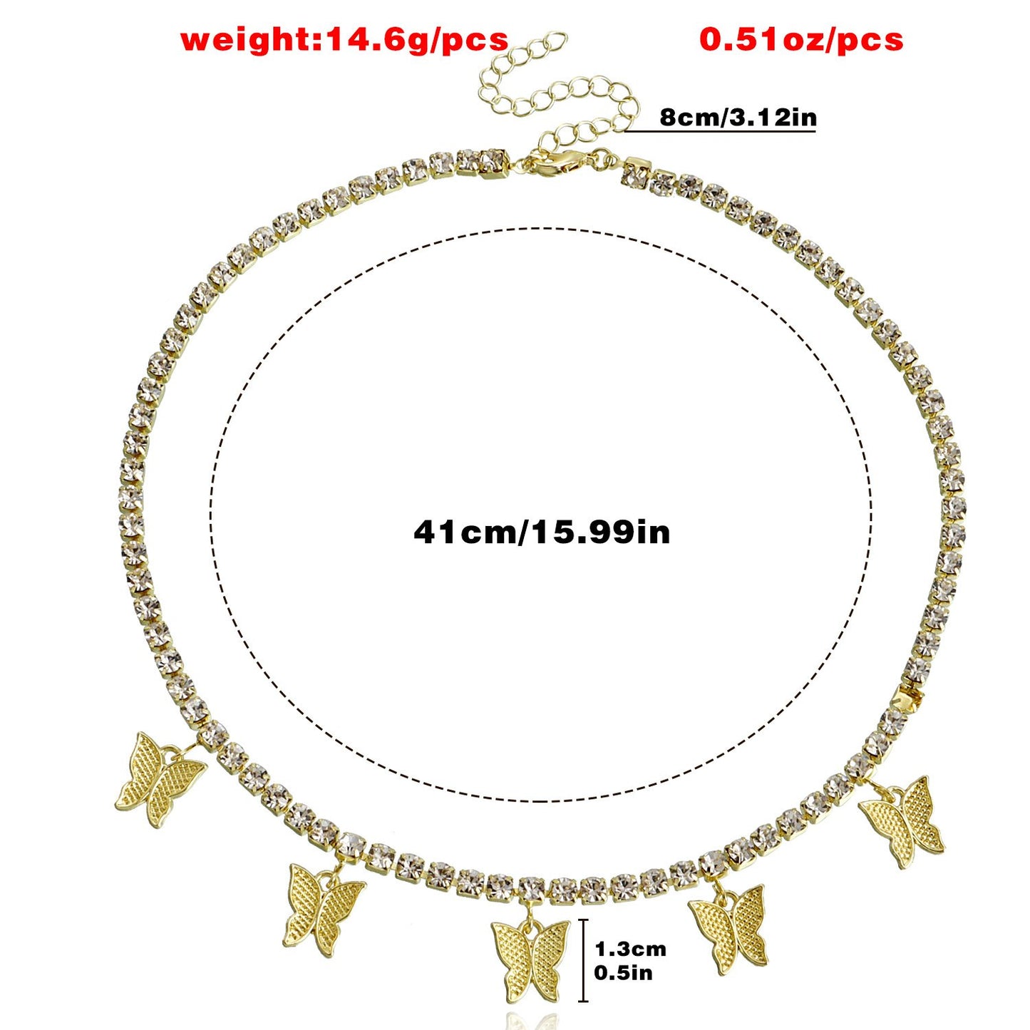 Jewelry Diamond Claw Chain Fashion Niche Sweater Chain Necklace Women's Versatile Fashion Design Necklace