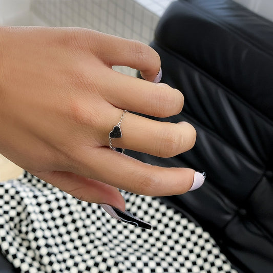 Jewelry Simple Thin Chain Star Pendant Tassel Ring Femininity Peach Heart Long Hand Jewelry