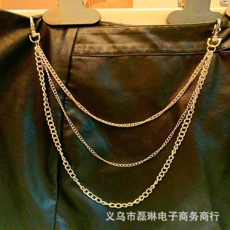 Sexy bikini shorts waist chain men and women neutral metal pants chain little punk personality pants chain