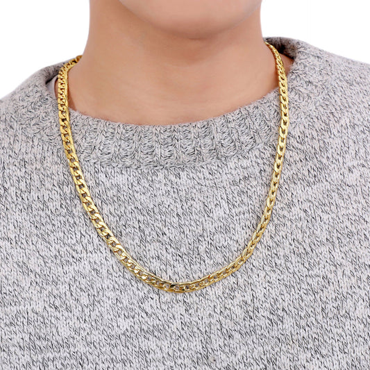 eabyNK embossed single chain trend hip-hop neutral necklace personalized iron chain jewelry