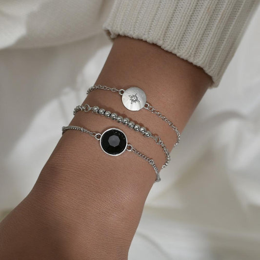 Accessory Fashion Compass Bracelet Vintage Three Piece Ornament