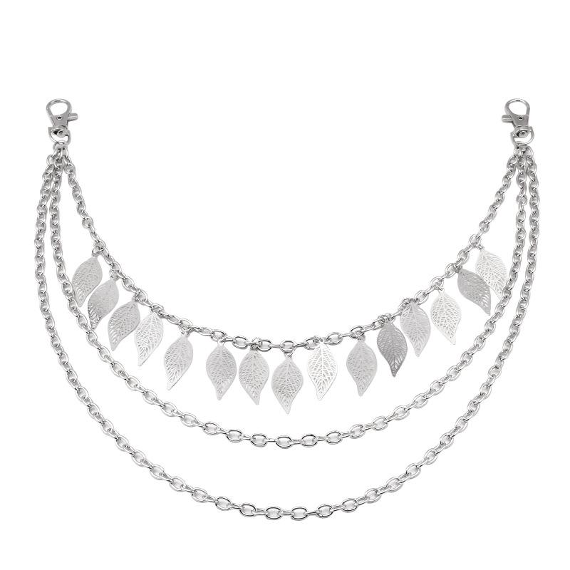 Hollow Leaf Chain Fashion Trend Body Chain Waist Chain Women Jeans Chain
