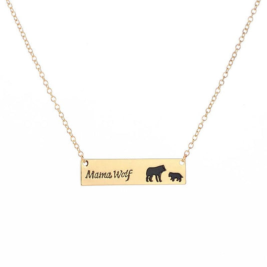 Jewelry Simple Fashion Handmade Wolf Exquisite Clavicle Chain Pendant Mother's Day Gift