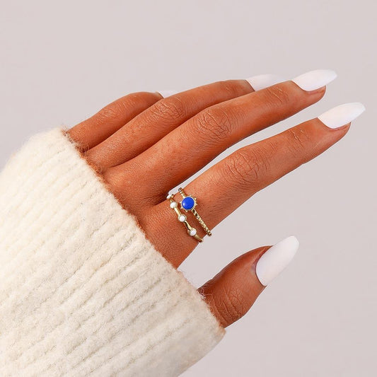 Exquisite light luxury niche design women's stainless steel opening adjustable color sun star ring