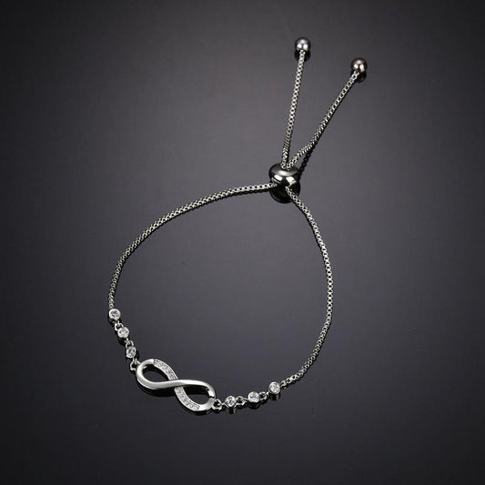 Accessories Popular Adjustable Bracelet Micro-inlaid Zircon 8 Word Bracelet Women's Hand Jewelry