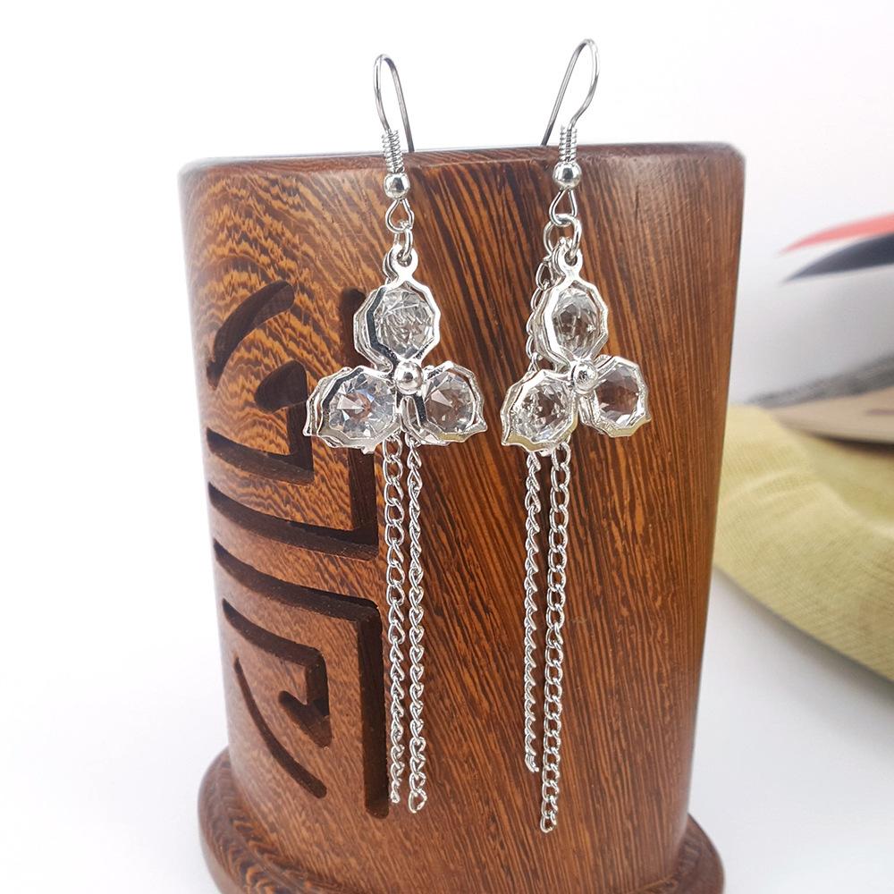 Long Tassel Earrings Chain Creative Earrings Earrings Alloy Earrings Earrings