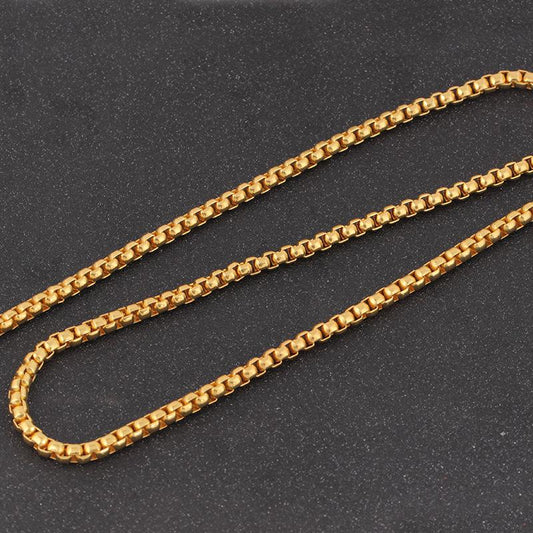 High Quality Hip Hop Necklace Fashion Simple Square Pearl Item Jewelry