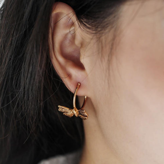 Retro Hong Kong Earrings Temperament Niche Butterfly Earrings Versatile Gentle Super Fairy Earrings Female
