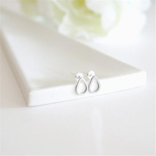 Earrings Simple Water Drop Shape Stud Earrings Classic Versatile Female Stud Earrings