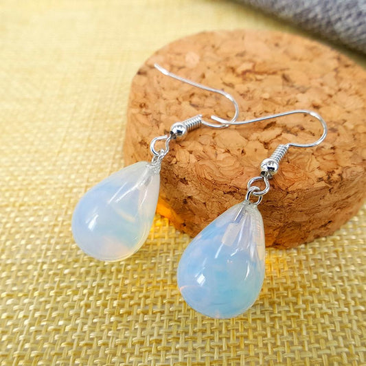 Drop Earrings Earrings Creative Earrings Natural Opal Alloy Earhook Earrings