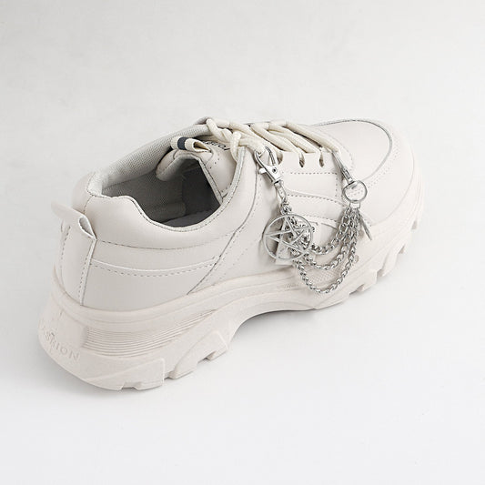 Sports shoes men's and women's shoes accessories ins upper decoration five-pointed star metal shoe chain shoelace buckle foot decoration