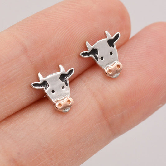 Explosive Children's Jewelry Cute Cartoon Cow Earrings Female Fashion Small Animal Earrings Jewelry