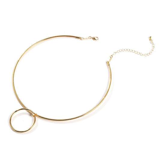 Jewelry fashion size ring collar choker necklace ladies trendy alloy short money jewelry