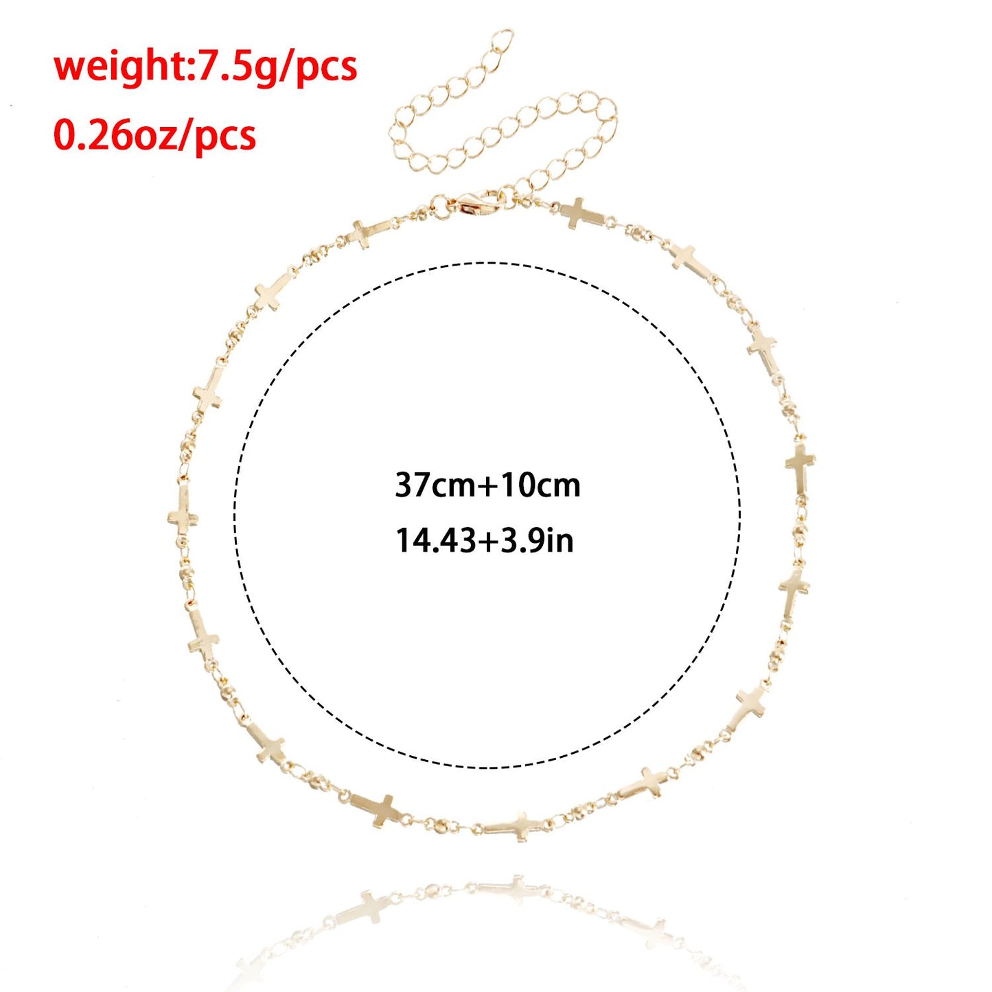 Jewelry ins simple Easter cross necklace necklace female hot girl accessories