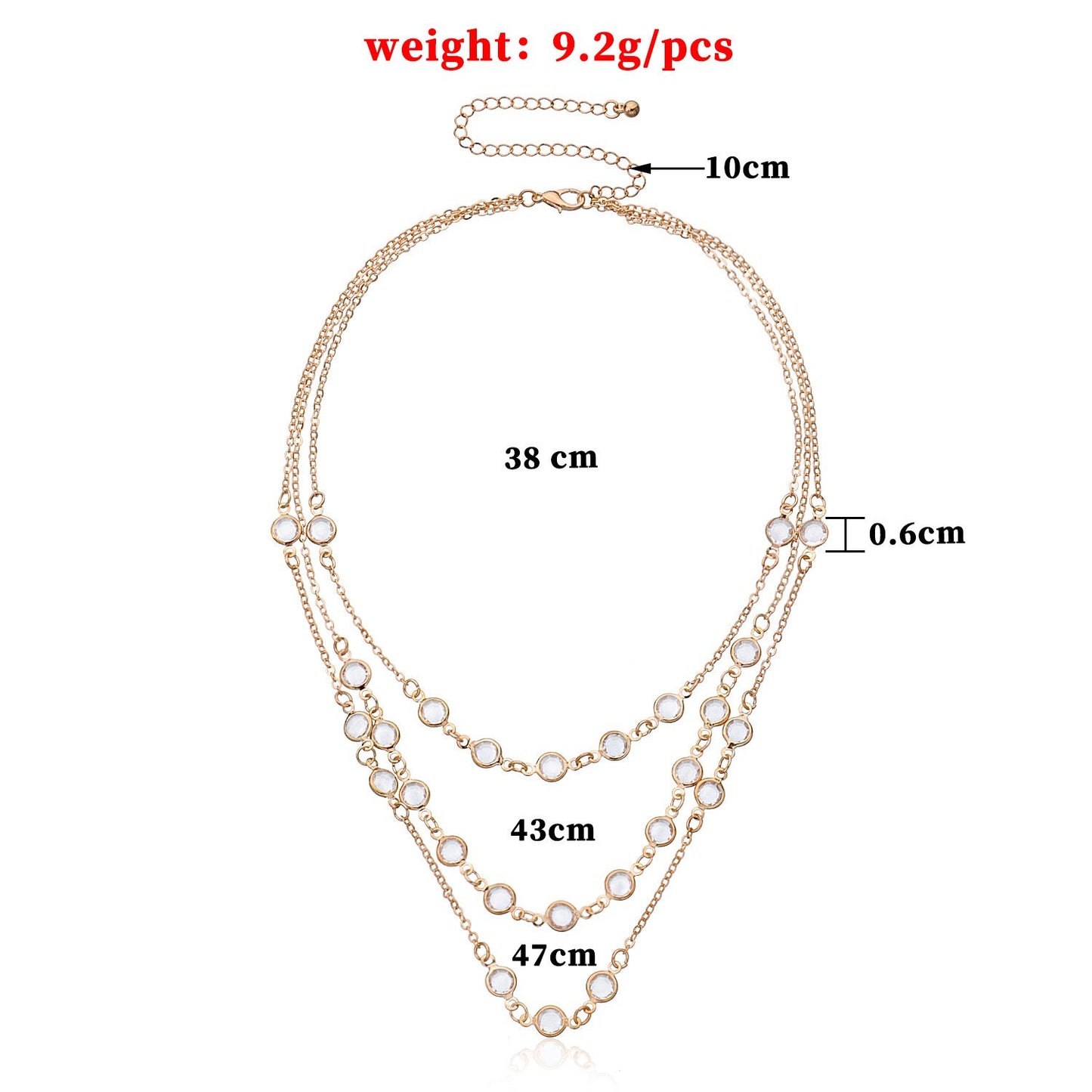 Jewelry Simple Trend Street Shot Collar Fashion Necklace Ring Necklace Necklace