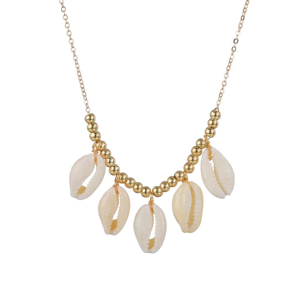 Multi-shell Combination Necklace Female Bohemian Sweet Clavicle Chain