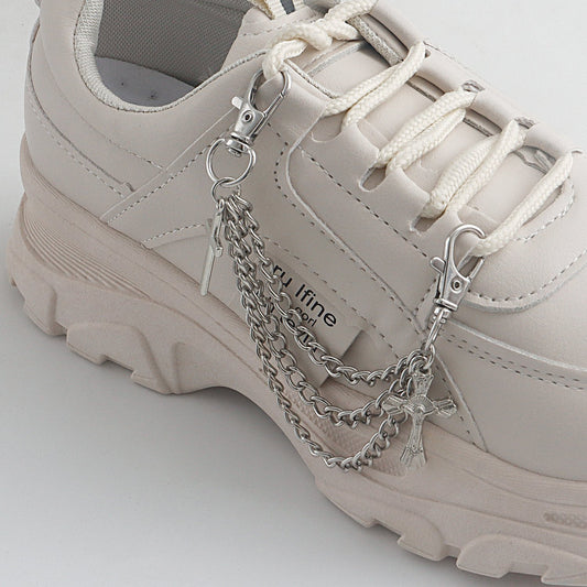 Hip Hop Metal Shoe Chain Metal Tassel Shoe Chain Charm Ladies Shoe Buckle Chain Is Cross Shoe Accessories