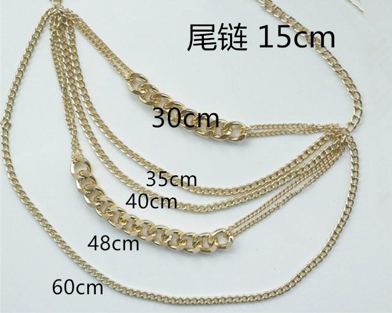 Jewelry simple punk hip-hop mix-and-match item female exaggerated thick chain multi-layer tassel necklace