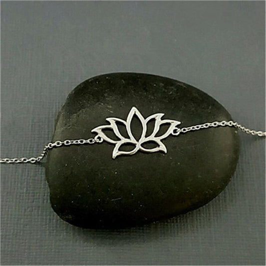 Lotus Flower Women Bracelet Small Fresh Lotus Bracelet