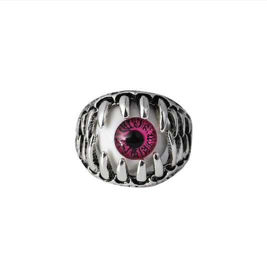 Devil's Eye Alloy Ring Men's Eyes Halloween Ring Ornaments