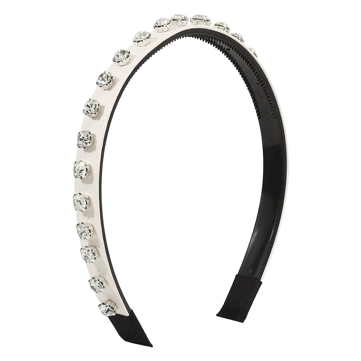 F52 retro creative small fragrance headband female PU rhinestone temperament fine edge forest non-slip personality headband