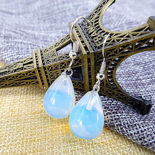 Drop Earrings Earrings Creative Earrings Natural Opal Alloy Earhook Earrings