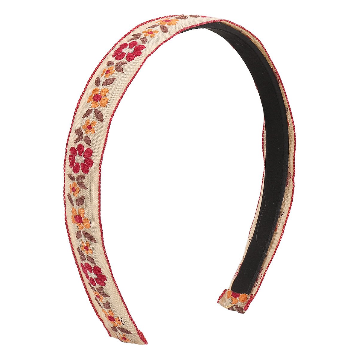 F5294 Small Fresh Girl Heart Hand Embroidered Flower Headband Simple Fabric Art Cute Sweet Geometric Headband
