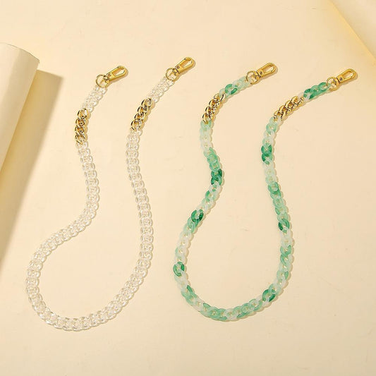 Resin Transparent Imitation Jade Simple Chain Mask Chain Creative Colorful Handmade Glasses Chain