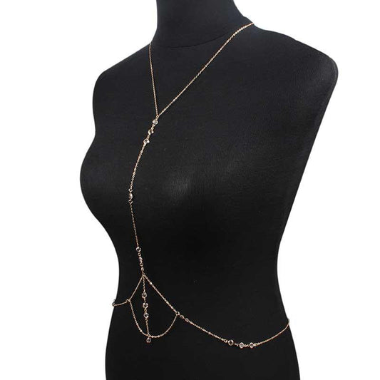 Summer and Autumn Popular Crystal Accessories Body Chain Trend Design Fashion Jewelry