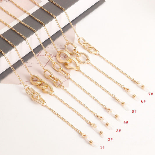Mask hanging chain glasses hanging chain glasses chain mask chain glasses metal hanging chain metal chain
