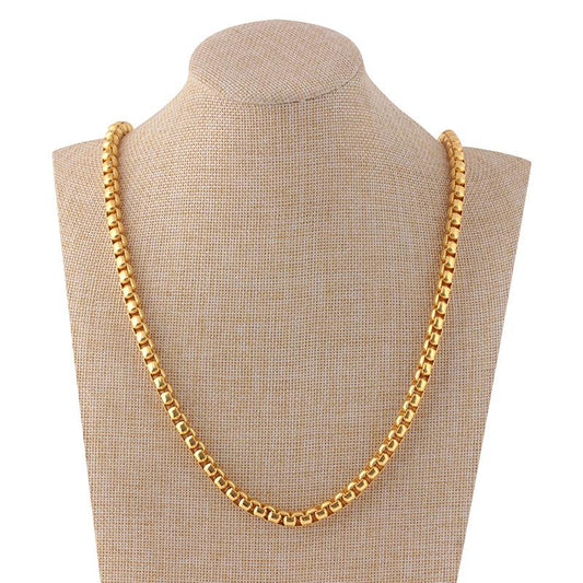 High Quality Hip Hop Necklace Fashion Simple Square Pearl Item Jewelry