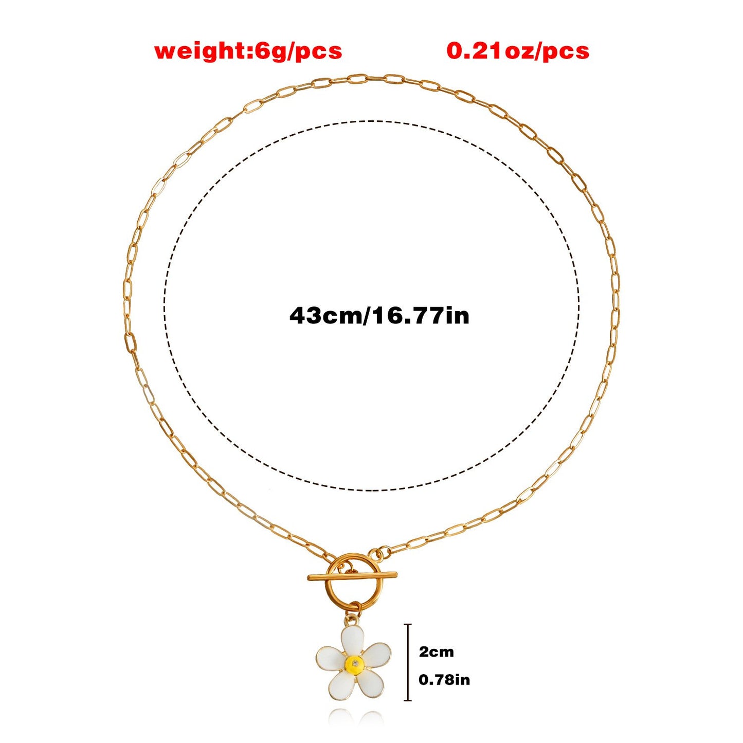 JewelrySimple FlowersFresh and SweetClavicle Chain NecklaceNortheast VersatileLight LuxuryNatural Necklace