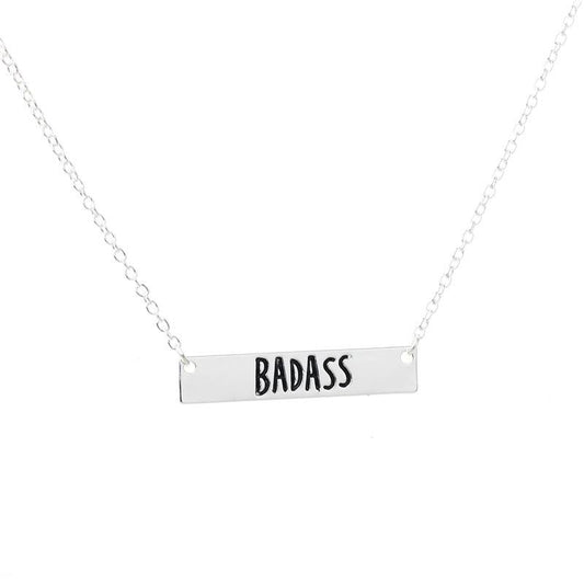 "BADASS" Badass Crossbar Pendant Necklace Available