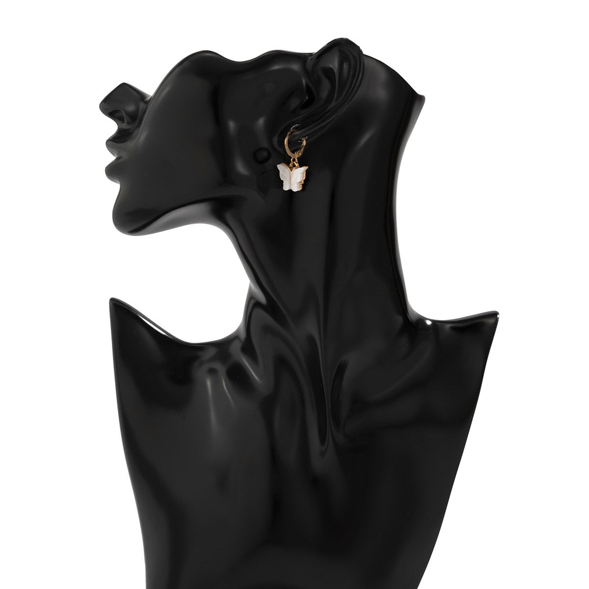 Jewelry Thick Chain Y Shape OT Buckle Tassel Necklace Punk Sweet Cool Acrylic Small Butterfly Necklace