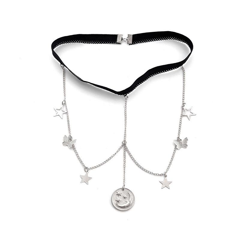 Jewelry Fashion Pentagram Moon Leg Chain Female Star Moon Pendant Thigh Chain Body Chain