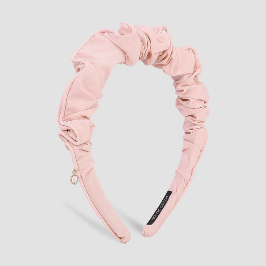 F493 jewelry simple small fresh pure color folded headband fashion commuting out fabric headband