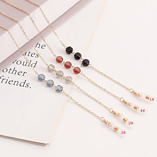 Mask hanging chain glasses hanging chain crystal glasses chain mask chain crystal chain glasses lanyard mask rope
