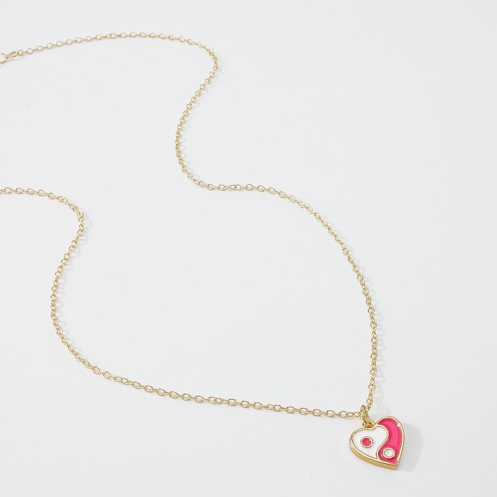 ZN81 jewelry single-layer short temperament simple necklace dripping oil gossip love niche necklace