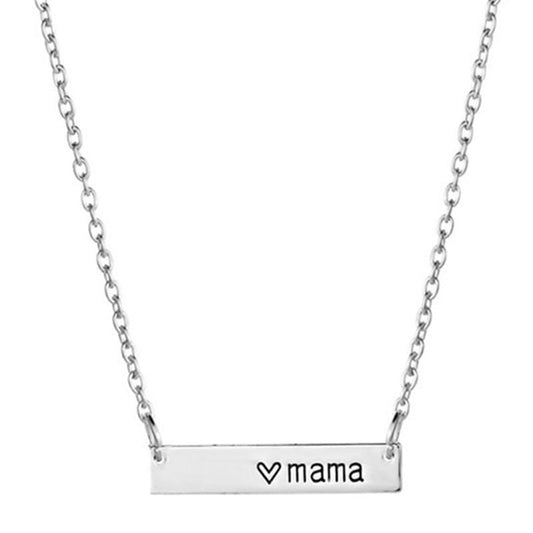 Popular Ladies Necklace Peach Heart Mother Pendant Necklace Mother's Day Gift