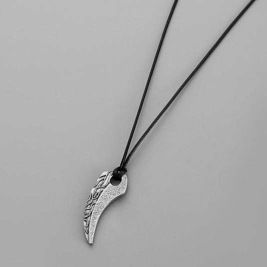 Fashion Simple Personality Domineering Trend Men Rope Knotted Adjustable Retro Spike Pendant Items