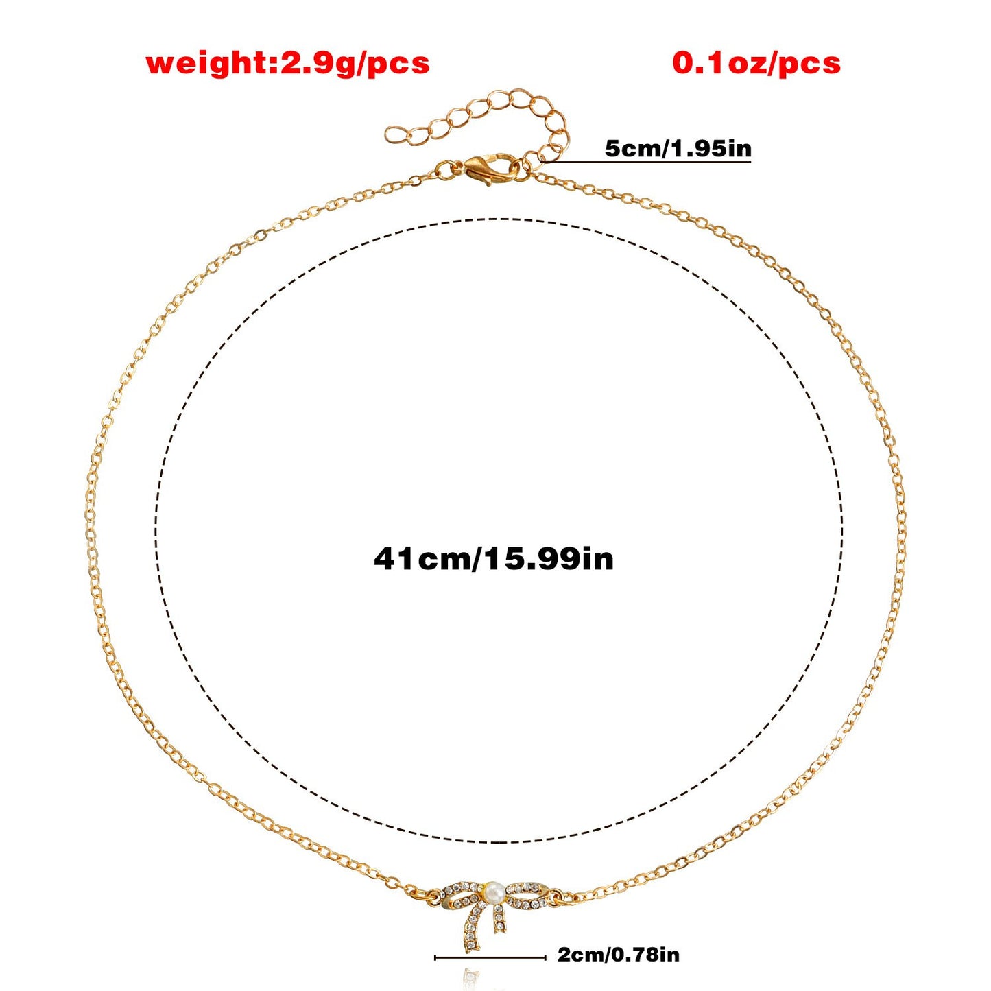 Jewelry Bow Knot Necklace Women's Single Layer All-match Light Luxury Niche Design Sense Clavicle Chain Necklace