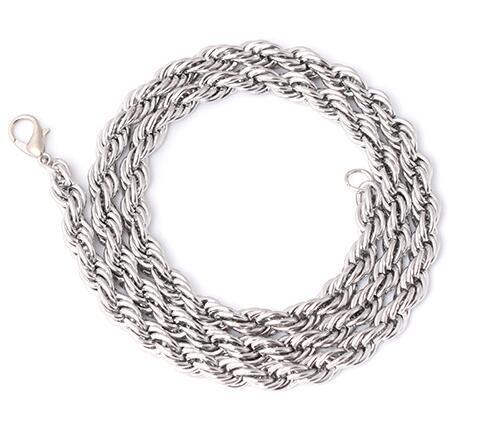 Personalized Hip Hop Pendant Special Stainless Steel Fashion Men's Twist Chain Necklace Jewelry