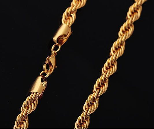 Personalized Hip Hop Pendant Special Stainless Steel Fashion Men's Twist Chain Necklace Jewelry