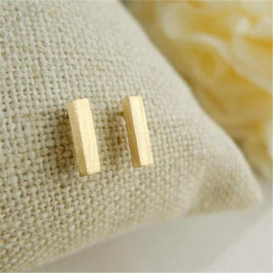 Overseas Simple Geometric Shape Cuboid Earrings Classic Versatile Women's Earrings Jewelry