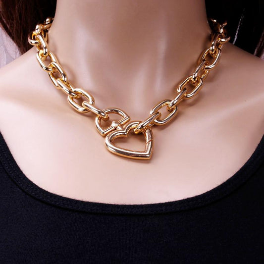 Design hollow butterfly cross double-layer waist chain trendy brand with the same hip-hop national trend disco ins necklace