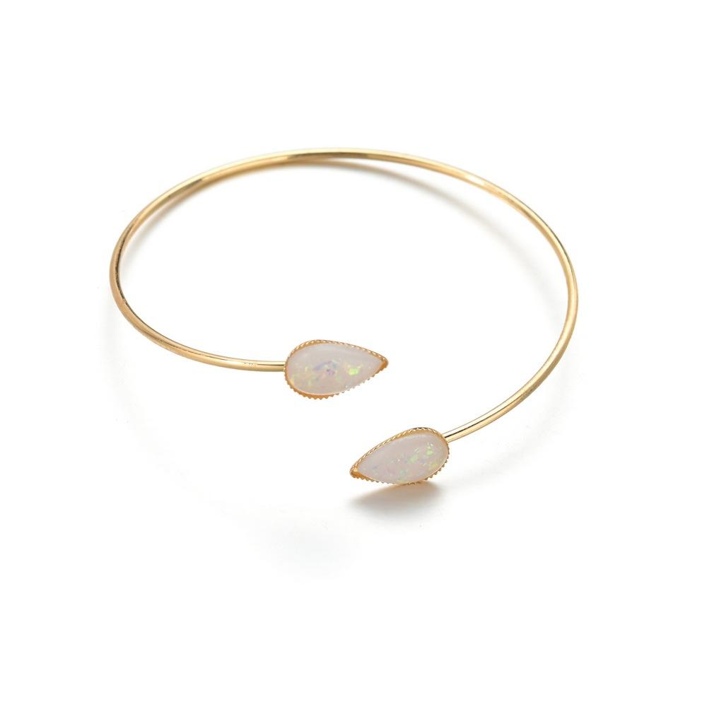 Fashion Water Drop Accessory Bracelet Retro Simple Open Bracelet Ladies Accessories