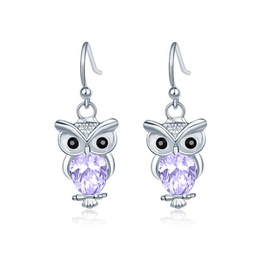 Women's Animal Series Stud Earrings Small Fresh Owl Earrings Jewelry