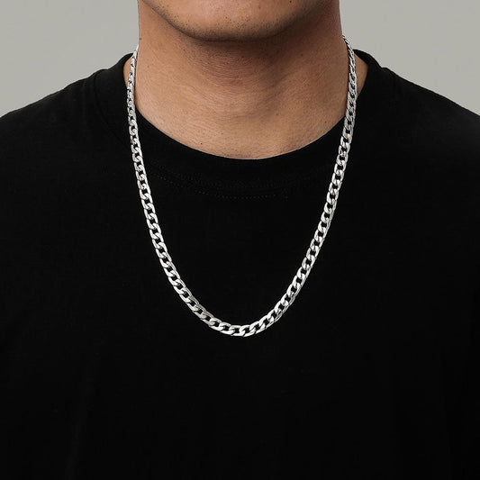 eabyNK embossed single chain trend hip-hop neutral necklace personalized iron chain jewelry
