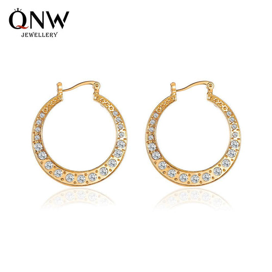 Ins temperament simple earrings classical exaggerated hollow out large circle earrings earrings female accessories